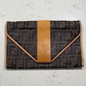 Fendi Zucca Envelope Clutch / Crossbody